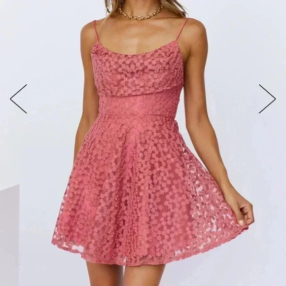 Angel Biba Dresses & Skirts - Angel Biba DYNAMIC LOVER DRESS ROSE Size L